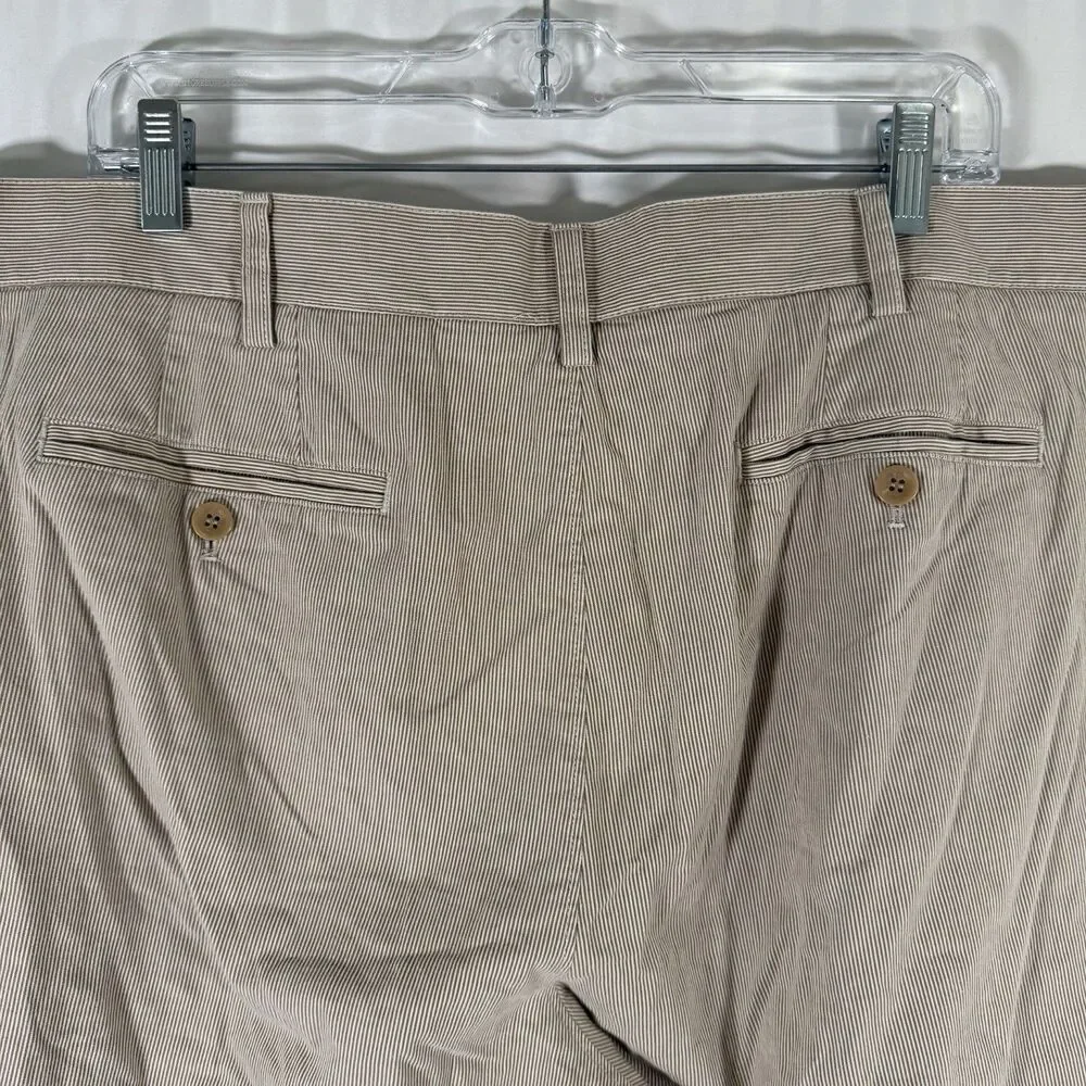 Banana Republic Chino Shorts Men's 38 Beige Striped 11